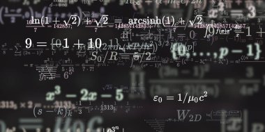 Formüllü matematik arkaplanı, kusursuz illüstrasyon   