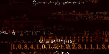 Formüllü matematik arkaplanı, kusursuz illüstrasyon   