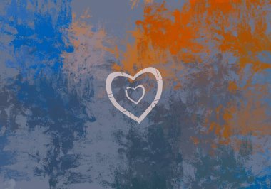 Soyut arka plan sanatı. 2D çizim. Etkileyici yağlı boya resim. Tuvalde fırça darbeleri. Modern sanat. Çok renkli arkaplan. Çağdaş sanat. İfade. Sanatsal dijital palet.