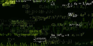 Formüllü matematik arkaplanı, kusursuz illüstrasyon   