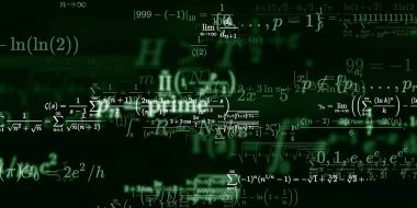 Formüllü matematik arkaplanı, kusursuz illüstrasyon   