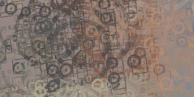 Soyut arka plan sanatı. 2D çizim. Etkileyici yağlı boya resim. Tuvalde fırça darbeleri. Modern sanat. Çok renkli arkaplan. Çağdaş sanat. İfade. Sanatsal dijital palet.