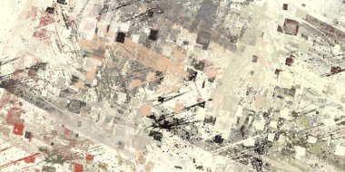 Soyut arka plan sanatı. 2D çizim. Etkileyici yağlı boya resim. Tuvalde fırça darbeleri. Modern sanat. Çok renkli arkaplan. Çağdaş sanat. İfade. Sanatsal dijital palet.