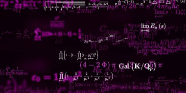 Formüllü matematik arkaplanı, kusursuz illüstrasyon   