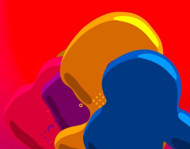 Soyut arka plan sanatı. 3 boyutlu illüstrasyon. Tuvalde fırça darbeleri. Çok renkli arkaplan. Çağdaş sanat. Sanatsal dijital palet.