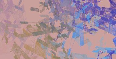 Soyut arka plan sanatı. 2D çizim. Etkileyici yağlı boya resim. Tuvalde fırça darbeleri. Modern sanat. Çok renkli arkaplan. Çağdaş sanat. İfade. Sanatsal dijital palet.