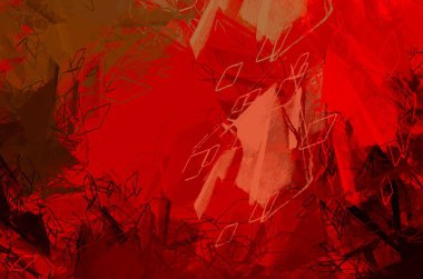 Soyut arka plan sanatı. 2D çizim. Etkileyici yağlı boya resim. Tuvalde fırça darbeleri. Modern sanat. Çok renkli arkaplan. Çağdaş sanat. İfade. Sanatsal dijital palet.