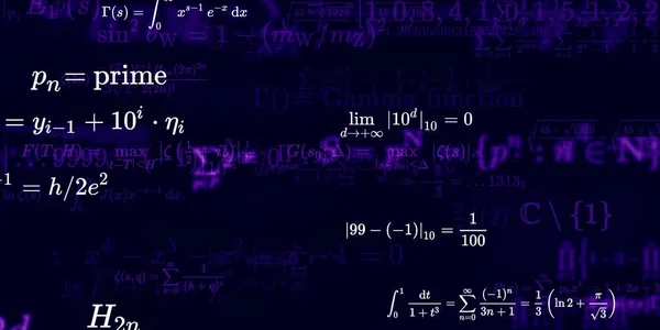 Matematikai Háttér Képletek Zökkenőmentes Illusztráció — Stock Fotó