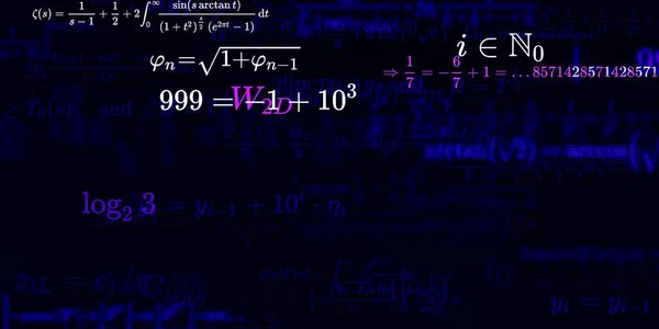 Historia Matemática Con Fórmulas Ilustración Perfecta —  Fotos de Stock