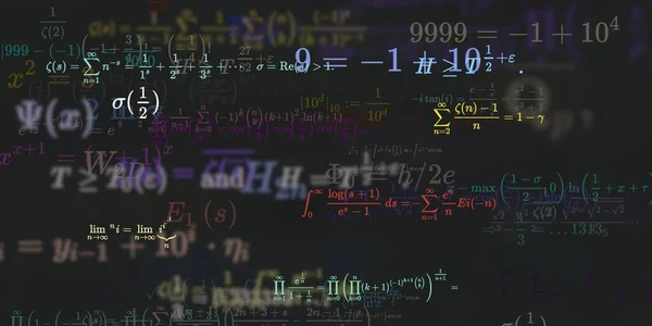 Formação Matemática Com Fórmulas Ilustração Perfeita — Fotografia de Stock