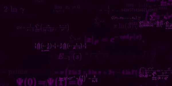 Wiskunde Achtergrond Met Formules Naadloze Illustratie — Stockfoto