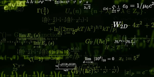 Sfondo Matematico Con Formule Illustrazione Senza Soluzione Continuità — Foto Stock