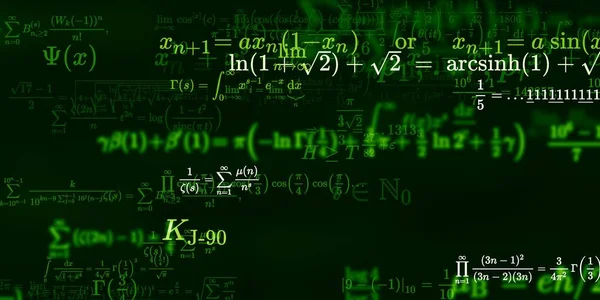 Sfondo Matematico Con Formule Illustrazione Senza Soluzione Continuità — Foto Stock