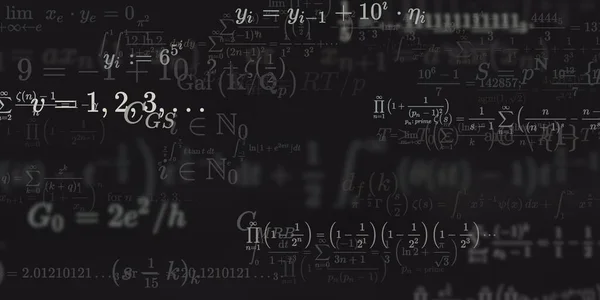 Formação Matemática Com Fórmulas Ilustração Perfeita — Fotografia de Stock