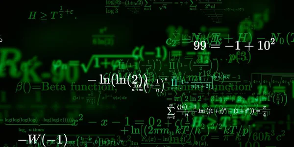 Sfondo Matematico Con Formule Illustrazione Senza Soluzione Continuità — Foto Stock