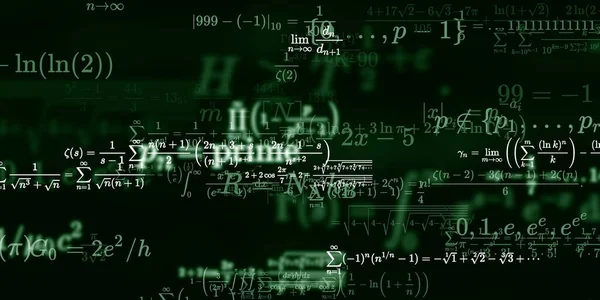 Sfondo Matematico Con Formule Illustrazione Senza Soluzione Continuità — Foto Stock