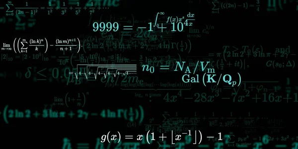 Formação Matemática Com Fórmulas Ilustração Perfeita — Fotografia de Stock