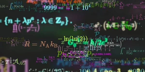 Historia Matemática Con Fórmulas Ilustración Perfecta — Foto de Stock