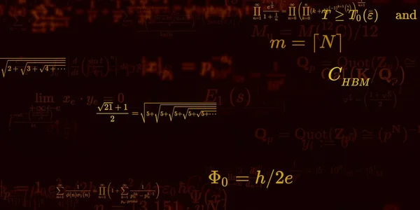 Formação Matemática Com Fórmulas Ilustração Perfeita — Fotografia de Stock