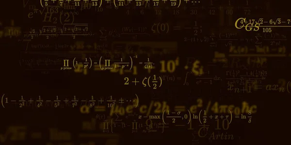 Historia Matemática Con Fórmulas Ilustración Perfecta — Foto de Stock