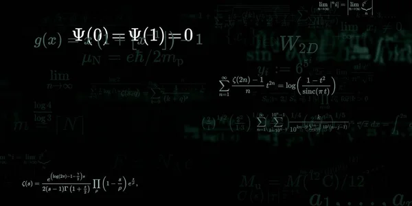 Sfondo Matematico Con Formule Illustrazione Senza Soluzione Continuità — Foto Stock