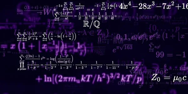 Historia Matemática Con Fórmulas Ilustración Perfecta — Foto de Stock