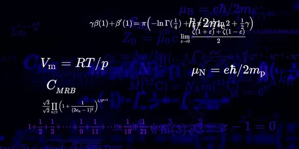 Математичне Тло Формулами Безшовна Ілюстрація — стокове фото