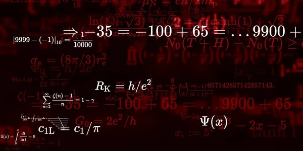 Formação Matemática Com Fórmulas Ilustração Perfeita — Fotografia de Stock