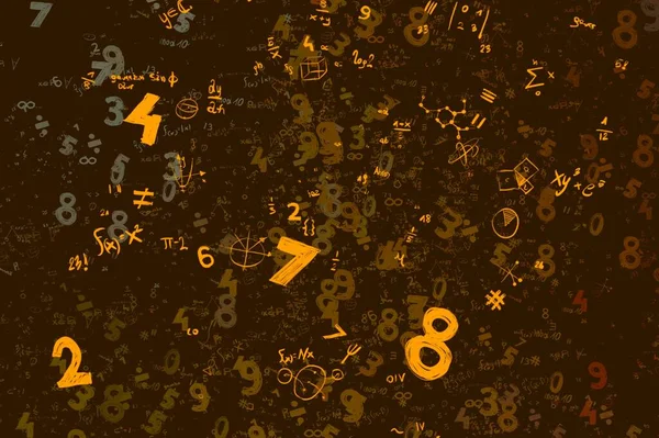 Math Ilustración Abstract Background Numbers Copy Space —  Fotos de Stock