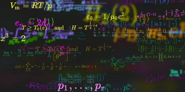 Sfondo Matematico Con Formule Illustrazione Senza Soluzione Continuità — Foto Stock