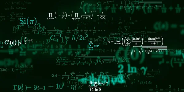 Sfondo Matematico Con Formule Illustrazione Senza Soluzione Continuità — Foto Stock