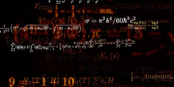 Sfondo Matematico Con Formule Illustrazione Senza Soluzione Continuità — Foto Stock