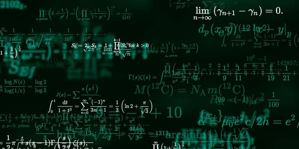 Formação Matemática Com Fórmulas Ilustração Perfeita — Fotografia de Stock