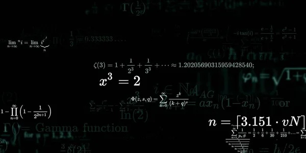 Mathematischer Hintergrund Mit Formeln Nahtlose Illustration — Stockfoto