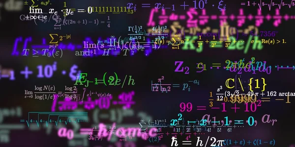 Formação Matemática Com Fórmulas Ilustração Perfeita — Fotografia de Stock