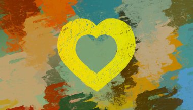 Soyut arka plan sanatı. 2D çizim. Etkileyici yağlı boya resim. Tuvalde fırça darbeleri. Modern sanat. Çok renkli arkaplan. Çağdaş sanat. İfade. Sanatsal dijital palet.