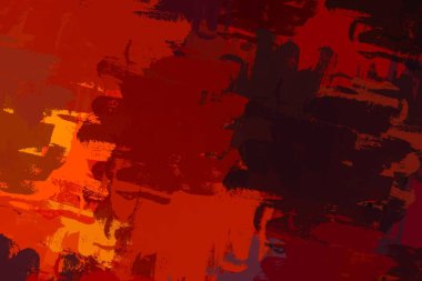 Soyut arka plan sanatı. 2D çizim. Etkileyici yağlı boya resim. Tuvalde fırça darbeleri. Modern sanat. Çok renkli arkaplan. Çağdaş sanat. İfade. Sanatsal dijital palet.