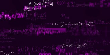 Formüllü matematik arkaplanı, kusursuz illüstrasyon   