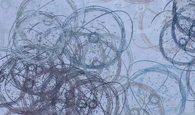 Soyut arka plan sanatı. 2D çizim. Etkileyici yağlı boya resim. Tuvalde fırça darbeleri. Modern sanat. Çok renkli arkaplan. Çağdaş sanat. İfade. Sanatsal dijital palet.