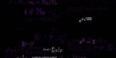 Formüllü matematik arkaplanı, kusursuz illüstrasyon   