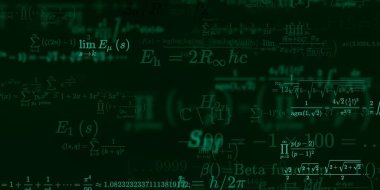 Formüllü matematik arkaplanı, kusursuz illüstrasyon   