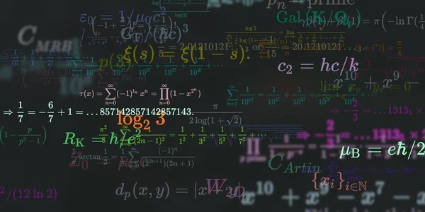 Sfondo Matematico Con Formule Illustrazione Senza Soluzione Continuità — Foto Stock