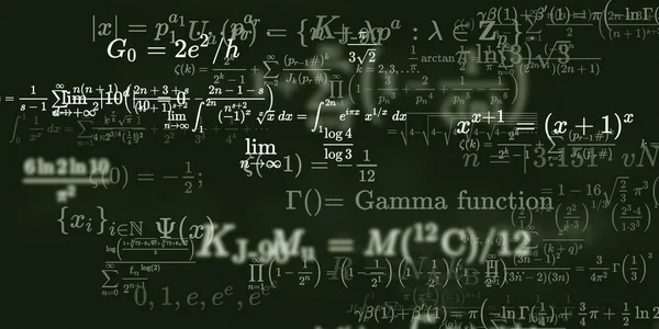 Sfondo Matematico Con Formule Illustrazione Senza Soluzione Continuità — Foto Stock