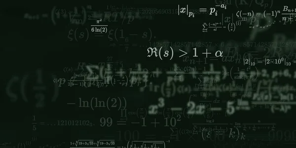 Sfondo Matematico Con Formule Illustrazione Senza Soluzione Continuità — Foto Stock