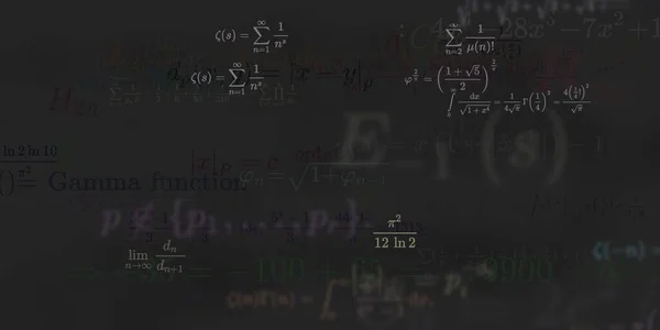 Formação Matemática Com Fórmulas Ilustração Perfeita — Fotografia de Stock