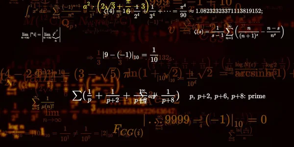 Historia Matemática Con Fórmulas Ilustración Perfecta — Foto de Stock