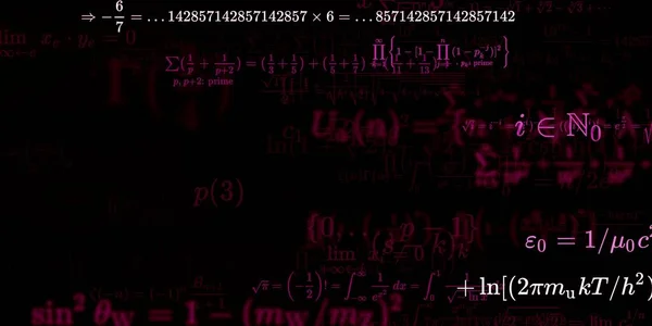 Formação Matemática Com Fórmulas Ilustração Perfeita — Fotografia de Stock