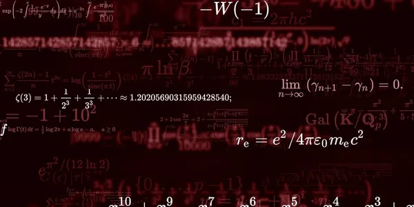 Formação Matemática Com Fórmulas Ilustração Perfeita — Fotografia de Stock