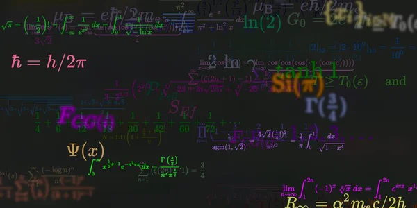 Matematika Pozadí Vzorci Bezproblémové Ilustrace — Stock fotografie