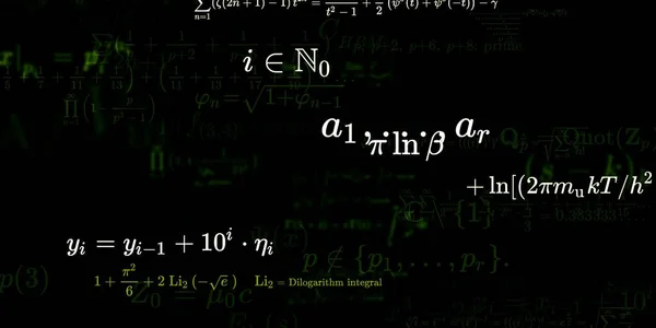 Mathematischer Hintergrund Mit Formeln Nahtlose Illustration — Stockfoto